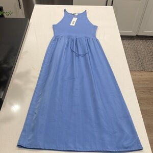 525 Mixed Media Sweater Midi Dress Forever Blue Women’s Small